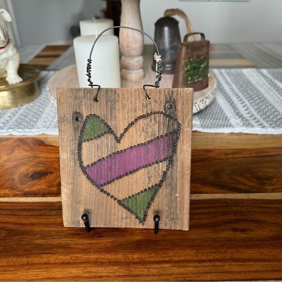 NWT Heart Home Decor Wall Hanging Office Gift Decoration Custom Made Art - Picture 1 of 2